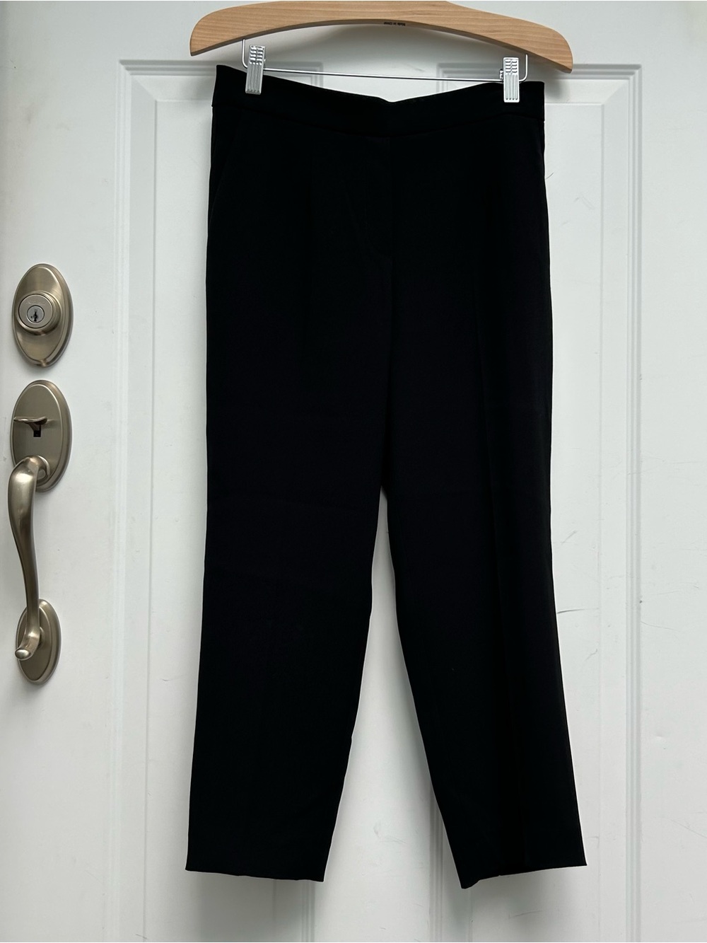 Aritzia Babaton Black Straight-Leg Tailored Pants